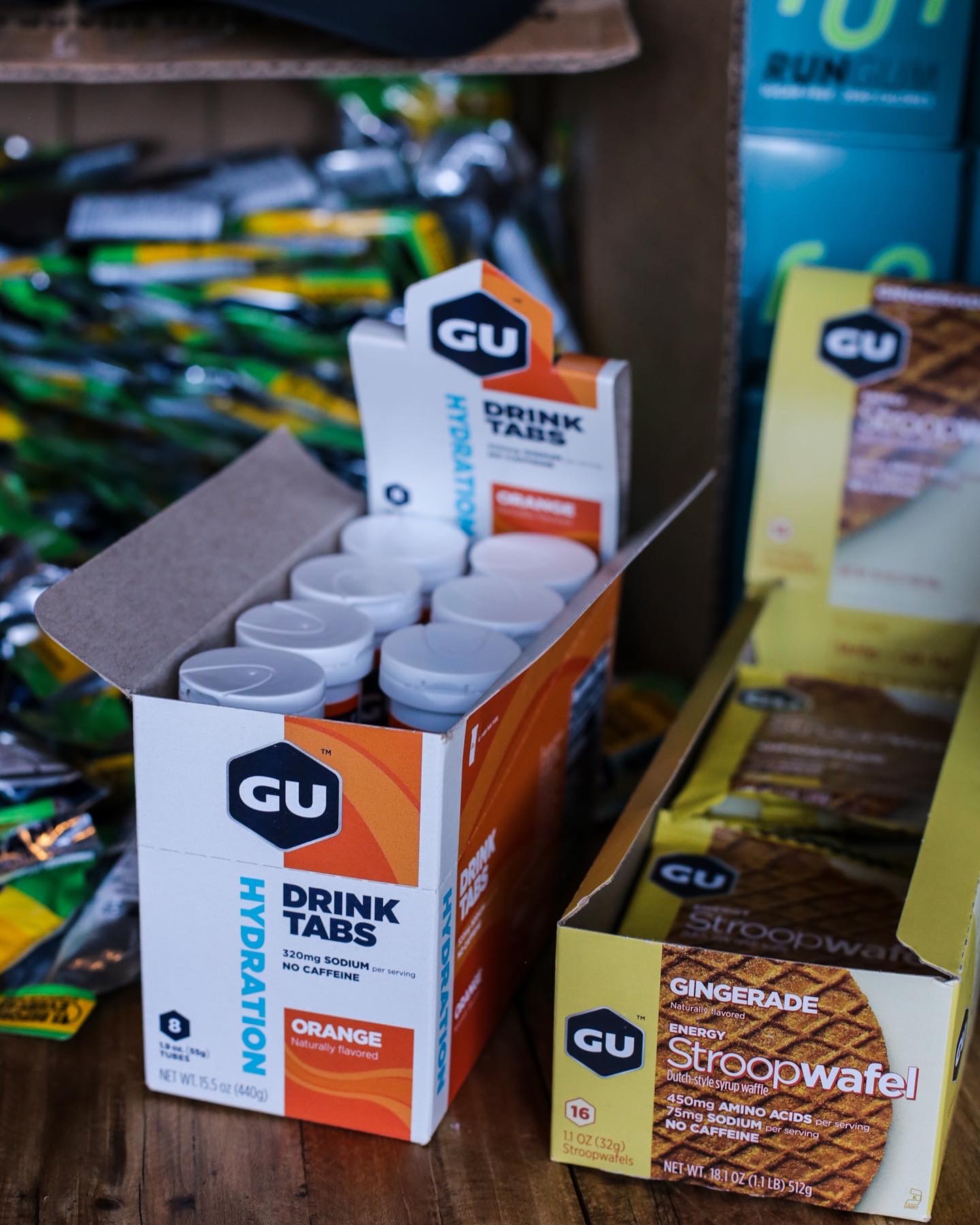 GU Energy hydration drink tabs.