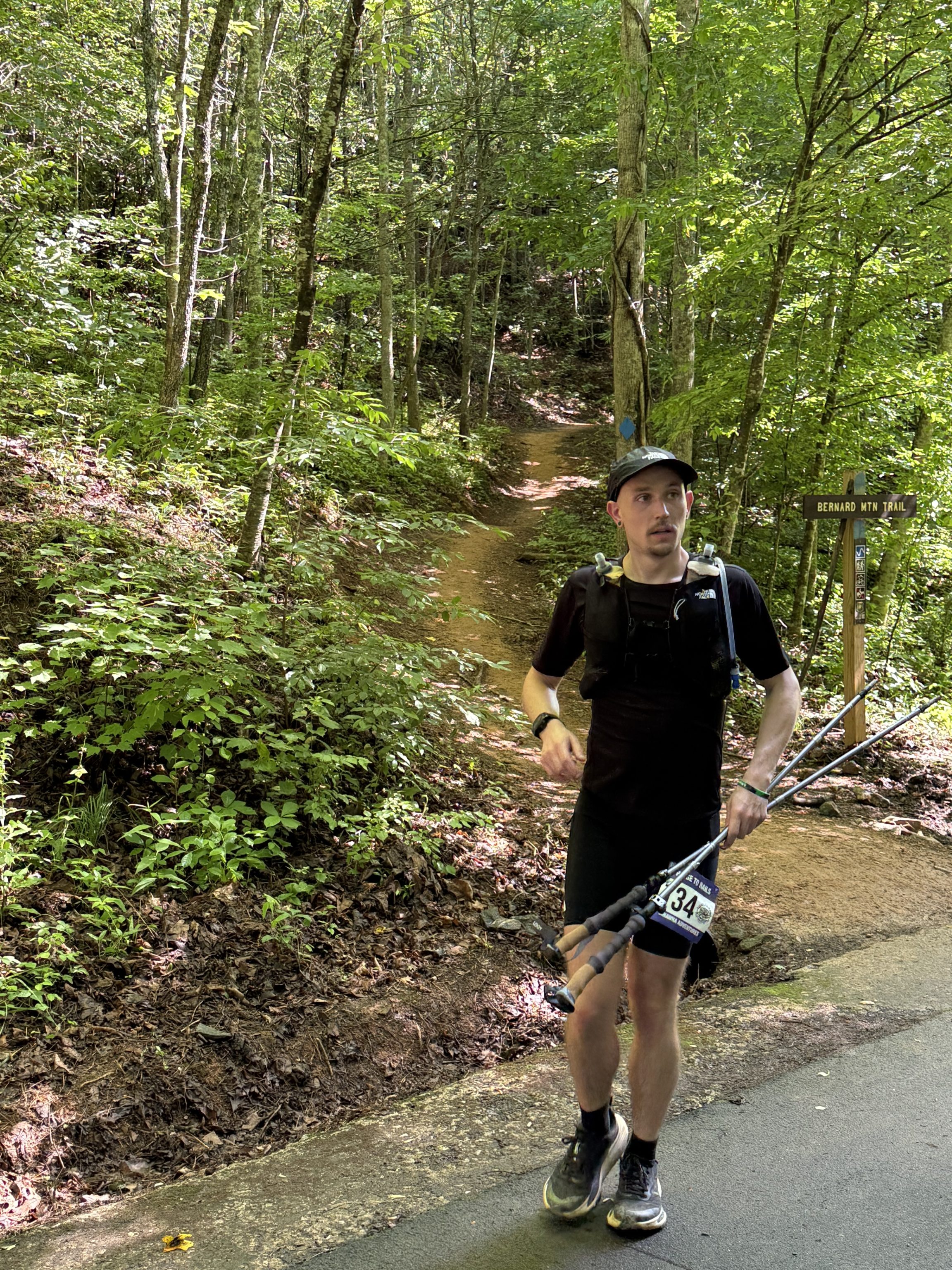 TRR Coach Tanner Amrhien during the Ridge to Rails 50K.