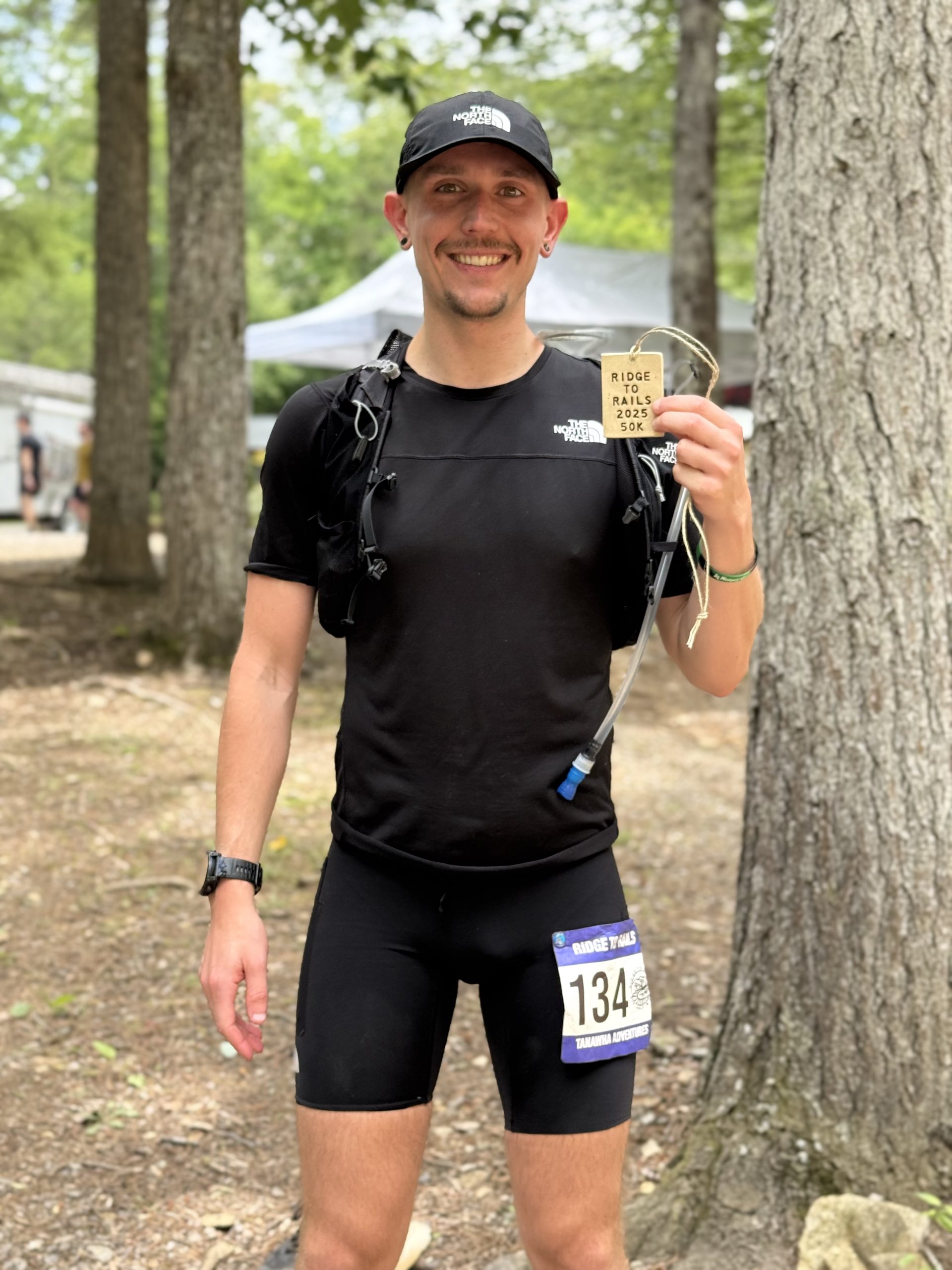 TRR Coach Tanner Amrhien after finishing the Ridge to Rails 50K.