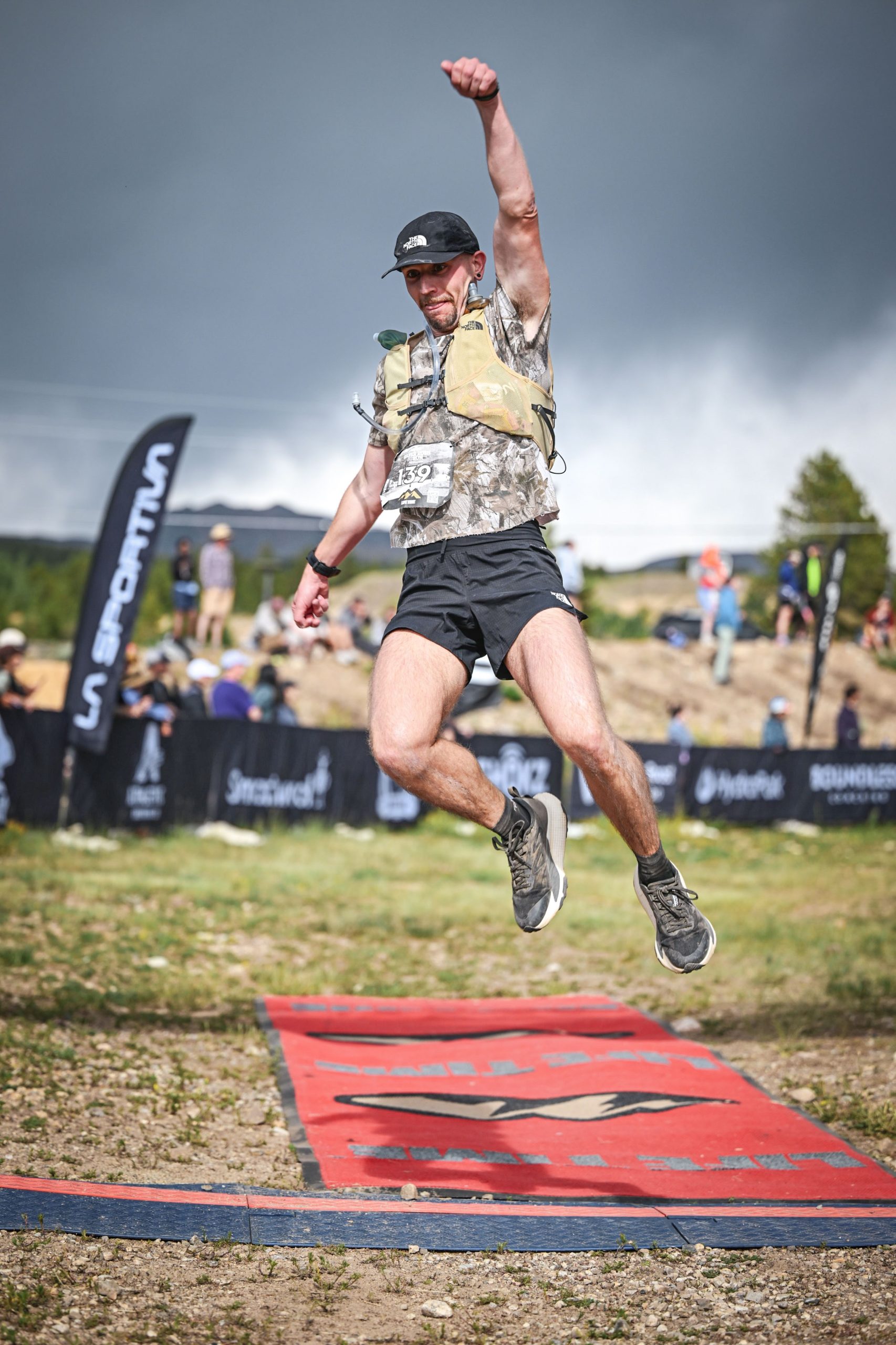 TRR Coach Tanner Amrhien finishing the Leadville Silver Rush 50 Run. PC: Marathon FOTO