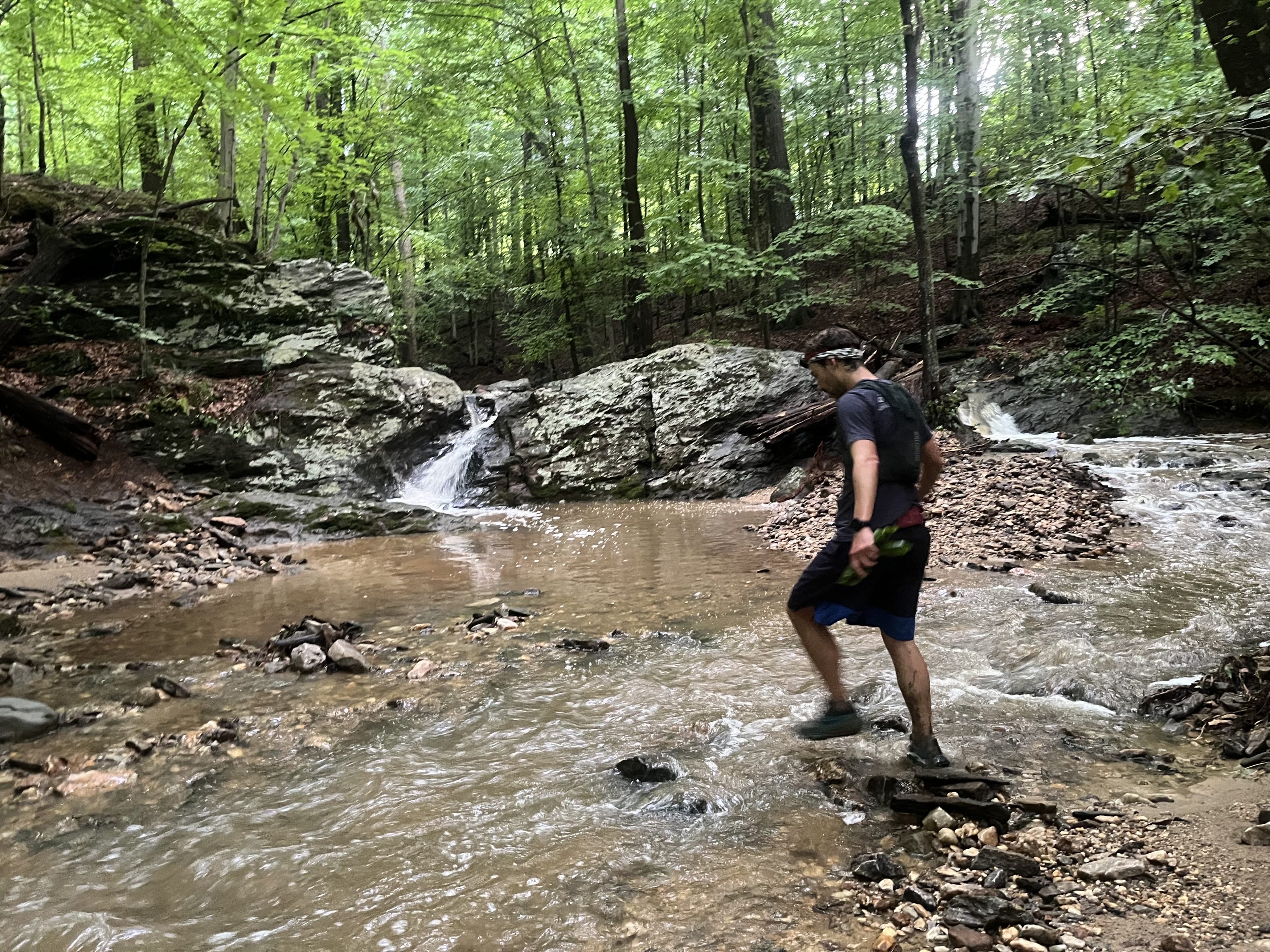 TRR Coach Ryan Williams running the reservoir loop.