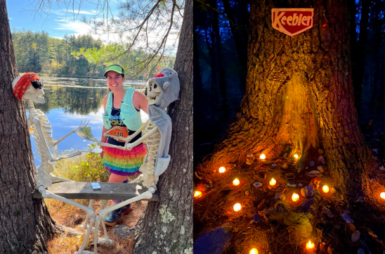 Halloween-themed fun along the Ghost Train Rail Trail Race course.