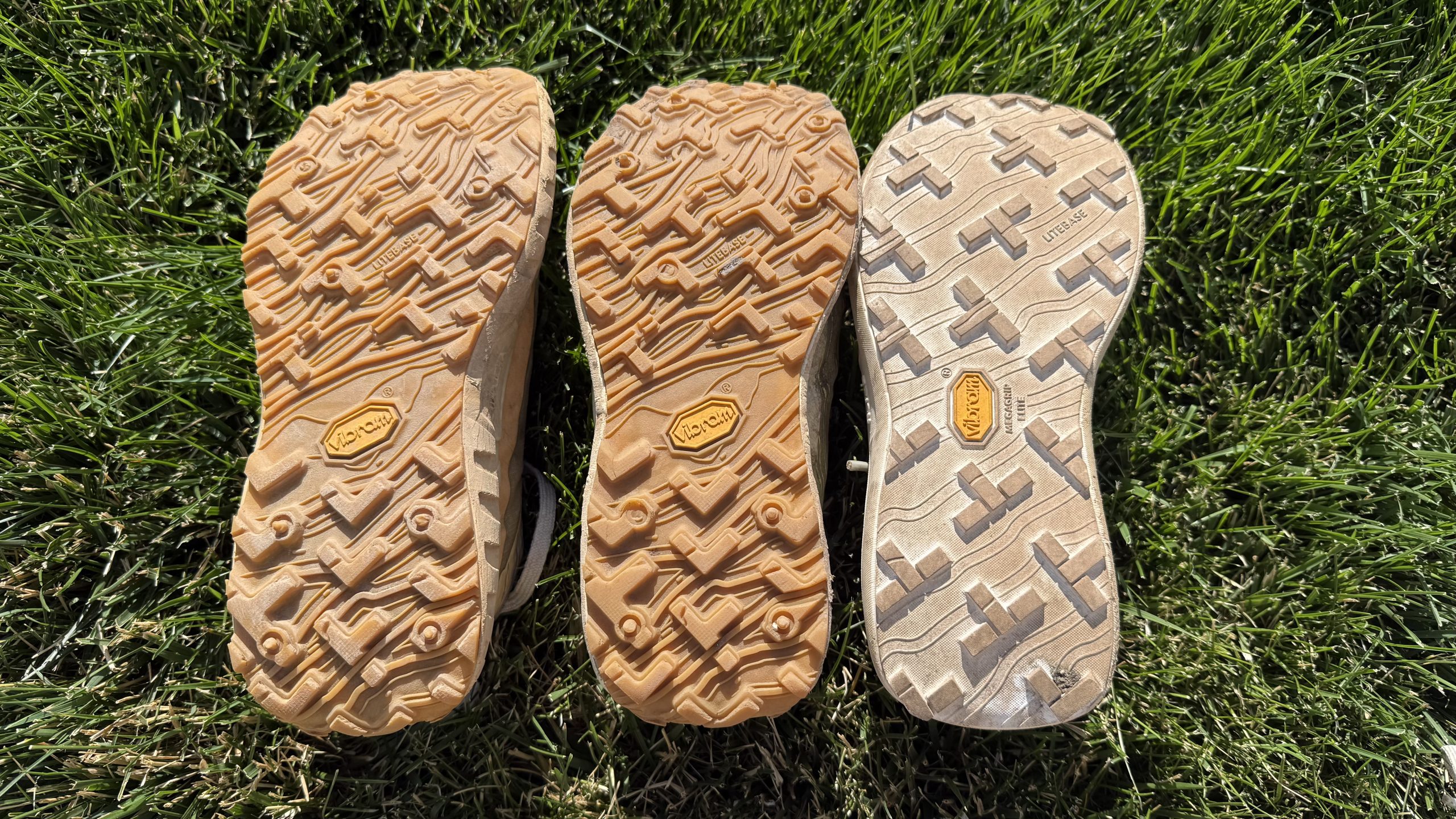 The treads. Norda Shoe Comparison: 001, 002, 005